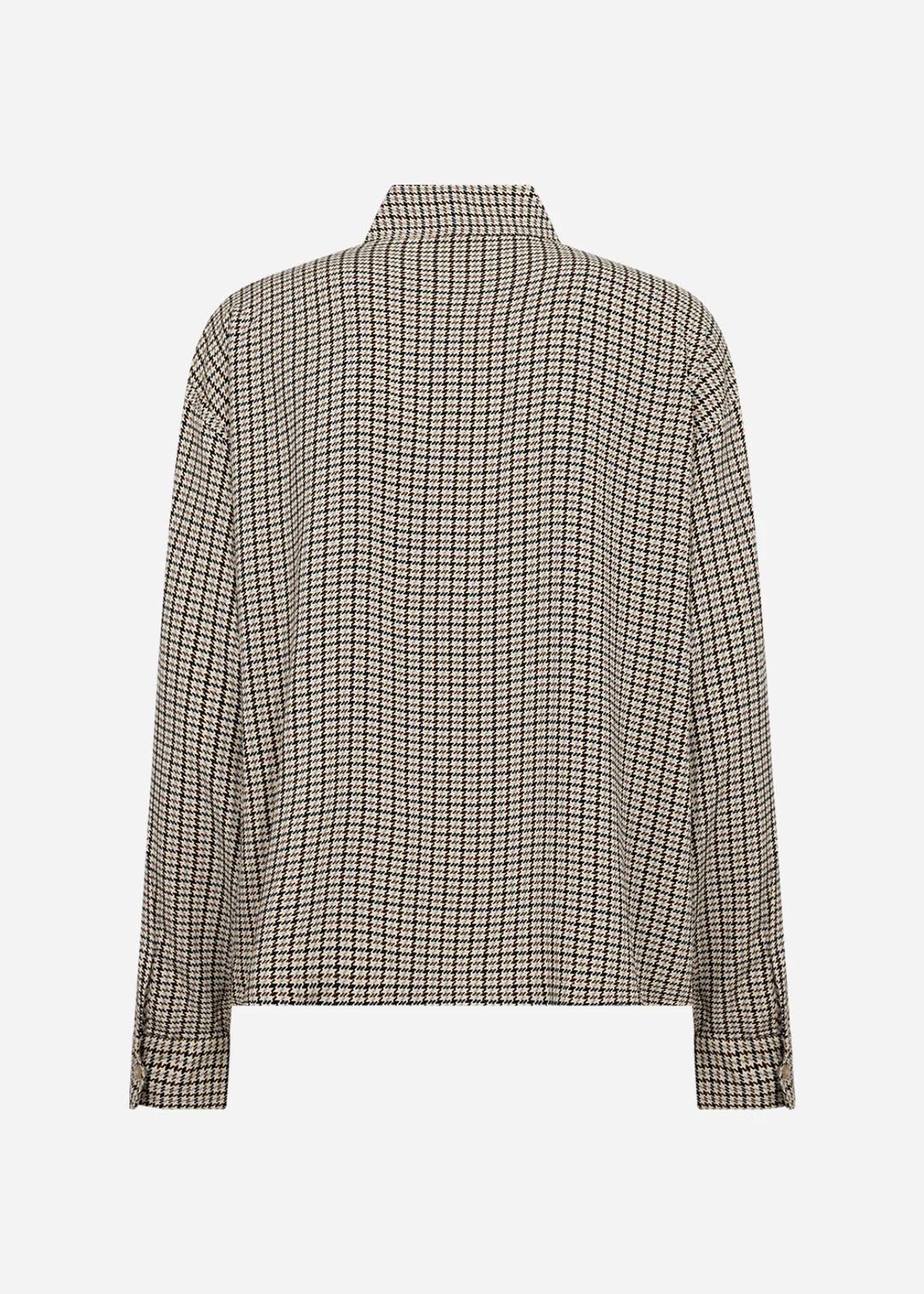Halia Bow Shirt In Dusty Blue