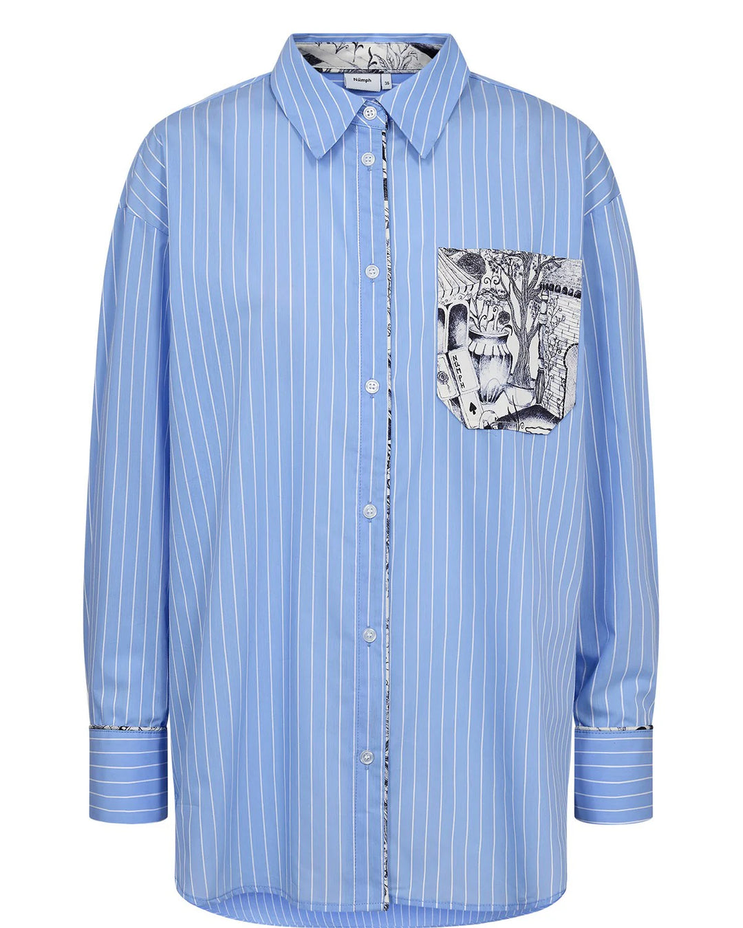 Nümph Nuaviva Striped Shirt In Hydrangea