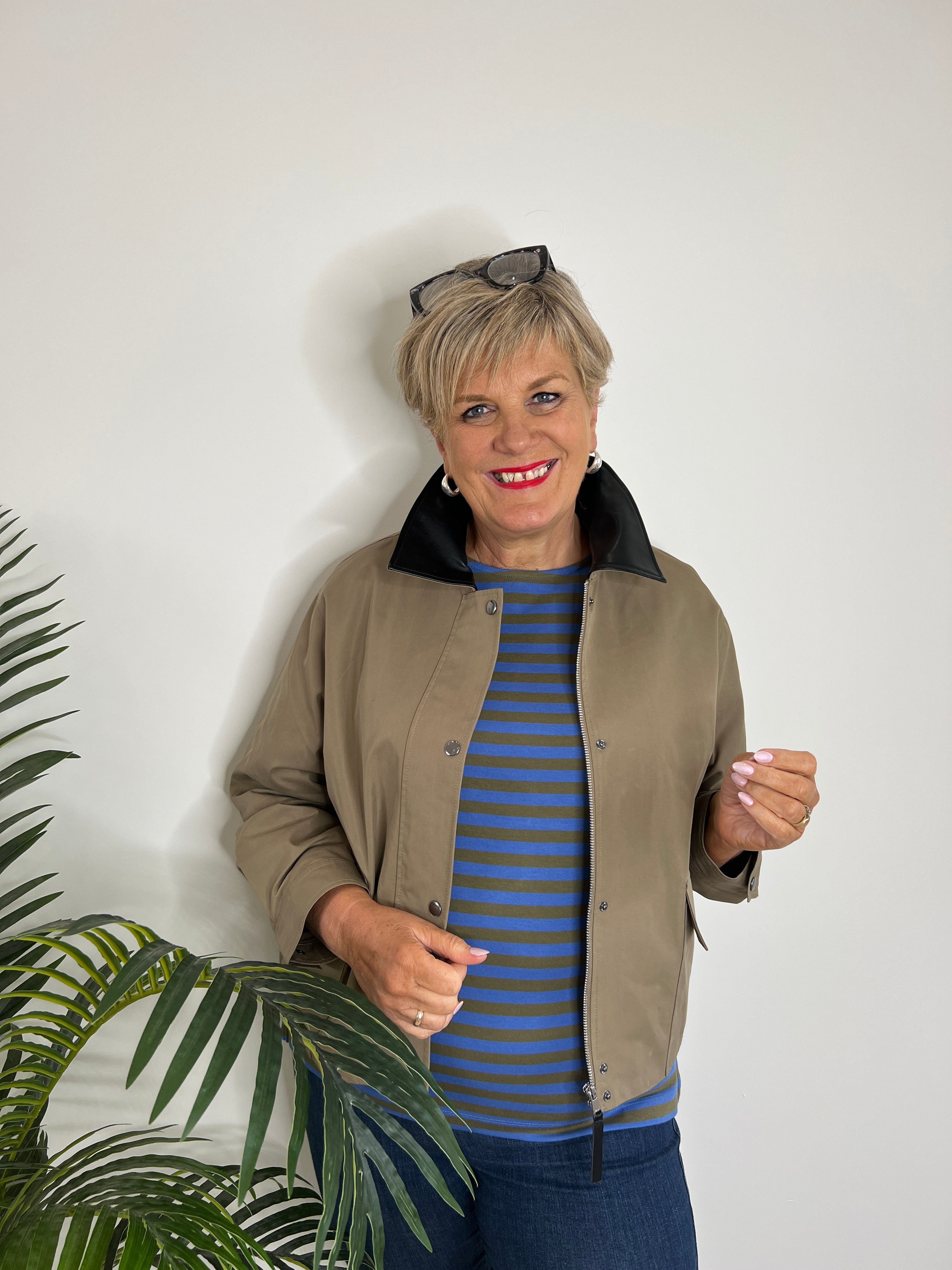 Oui Jacket In Khaki