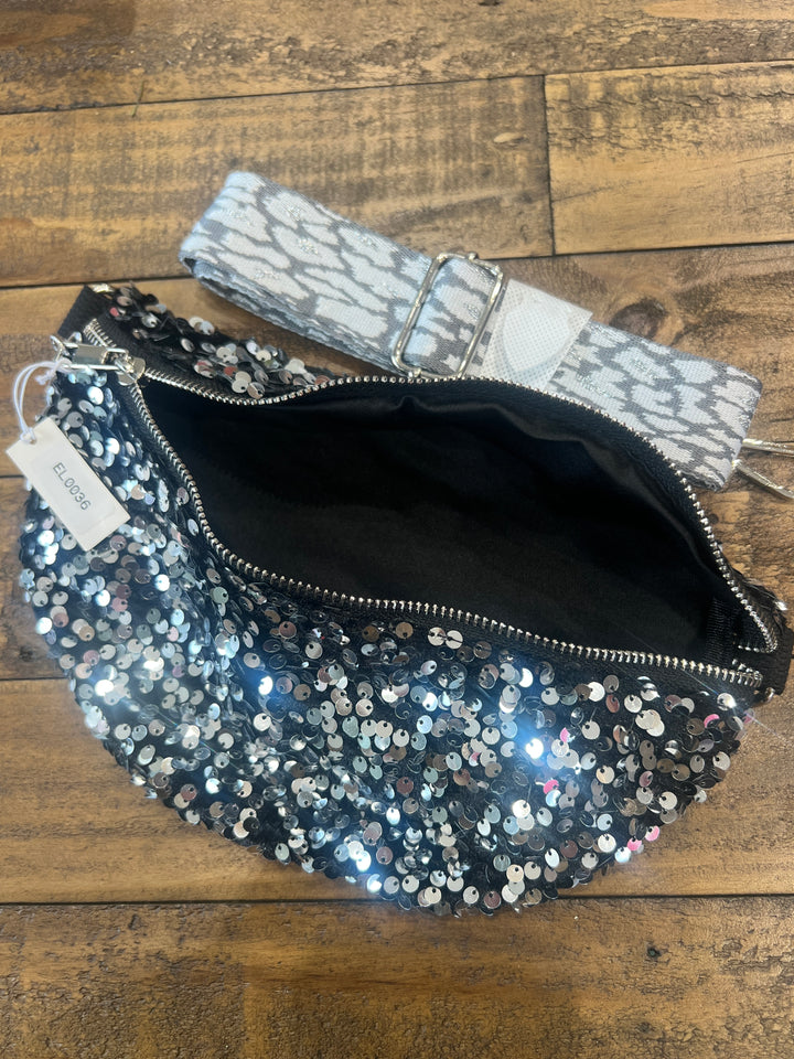 Eliza Gracious Sparkle Bag in Silver