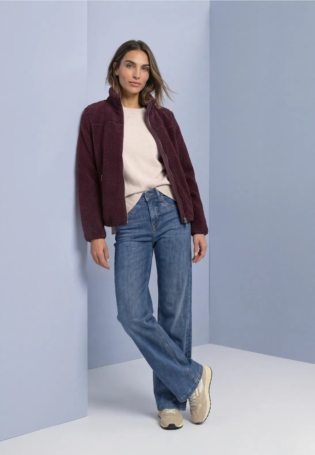 Teddy jacket in Rustic Rouge