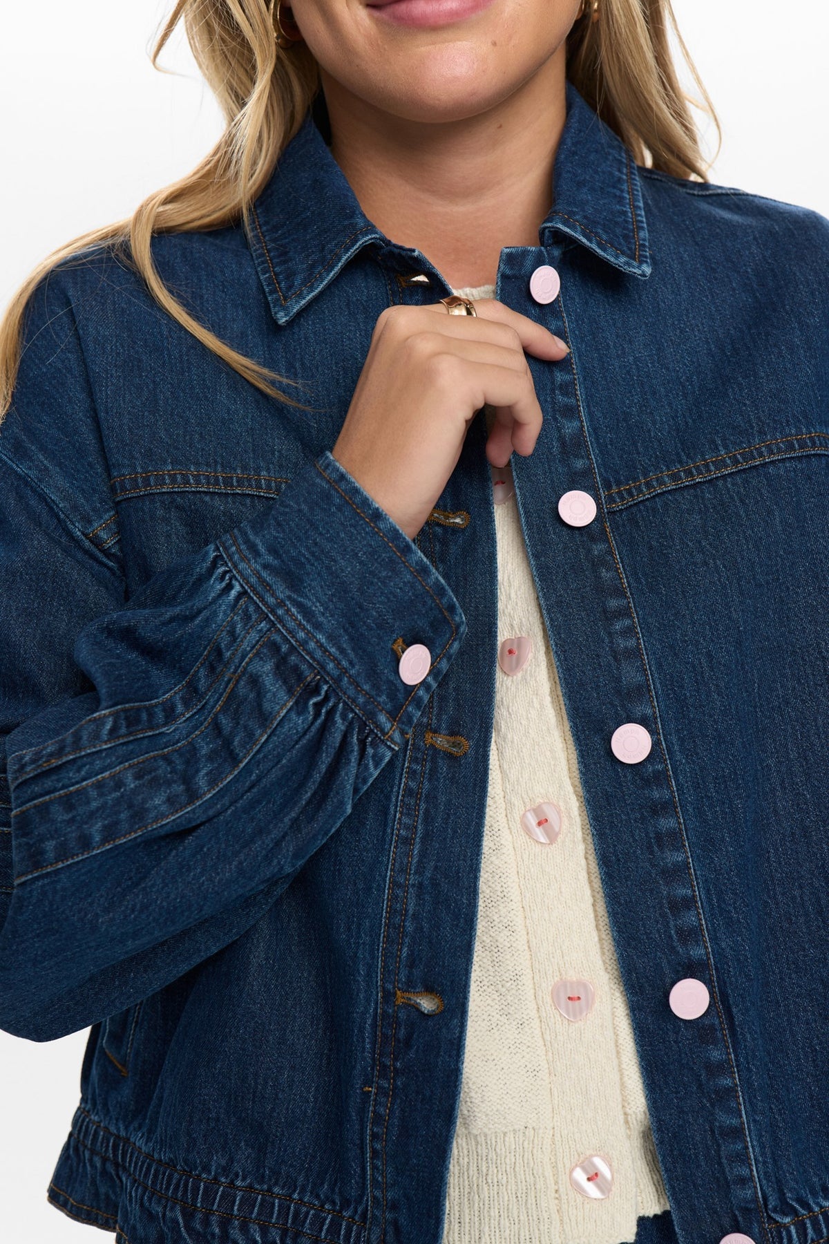 Nümph Nuaddison Denim Jacket In Medium Blue