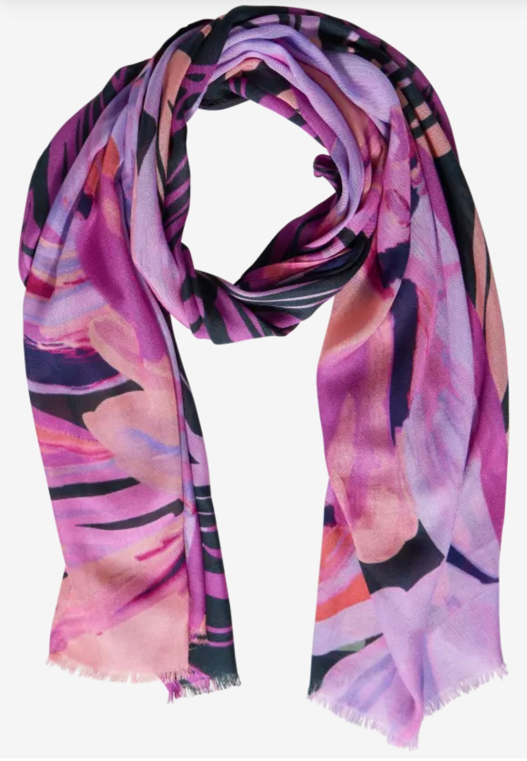 Street One Print Scarf In Multicoloured