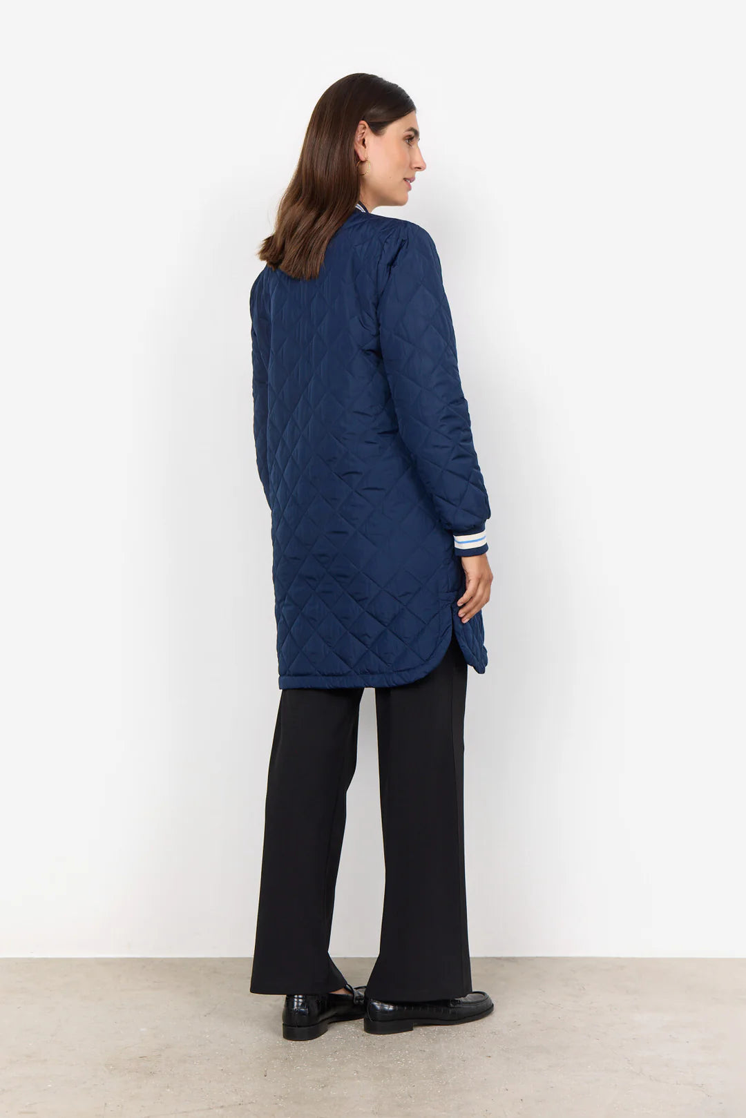 Soya Concept Fenya Coat In Navy