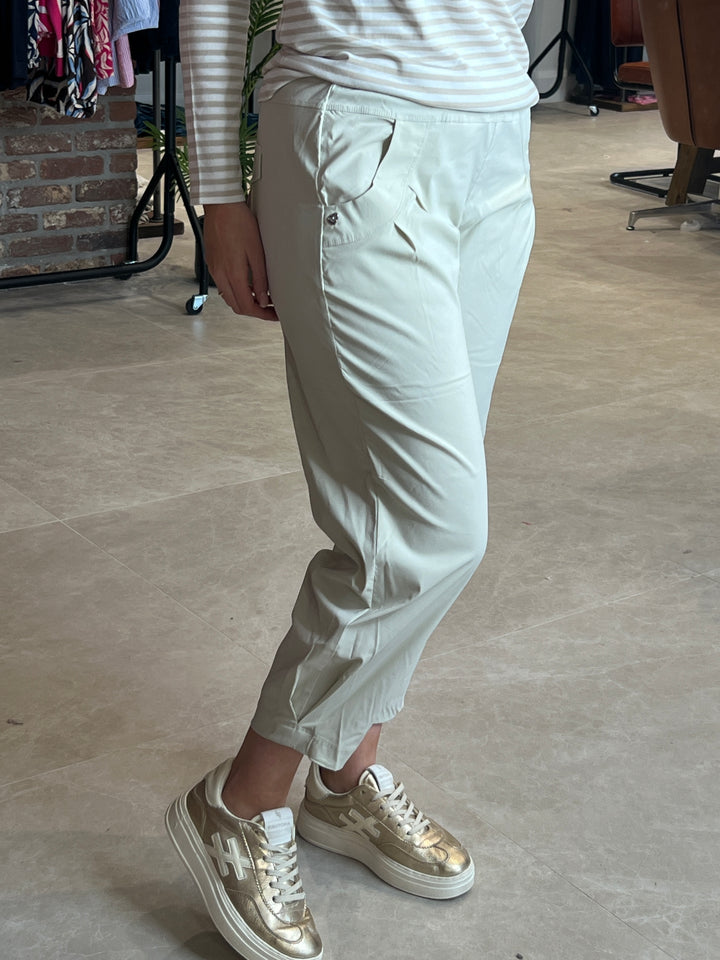 Stehmann Rachell Bengaline Trousers In Stone