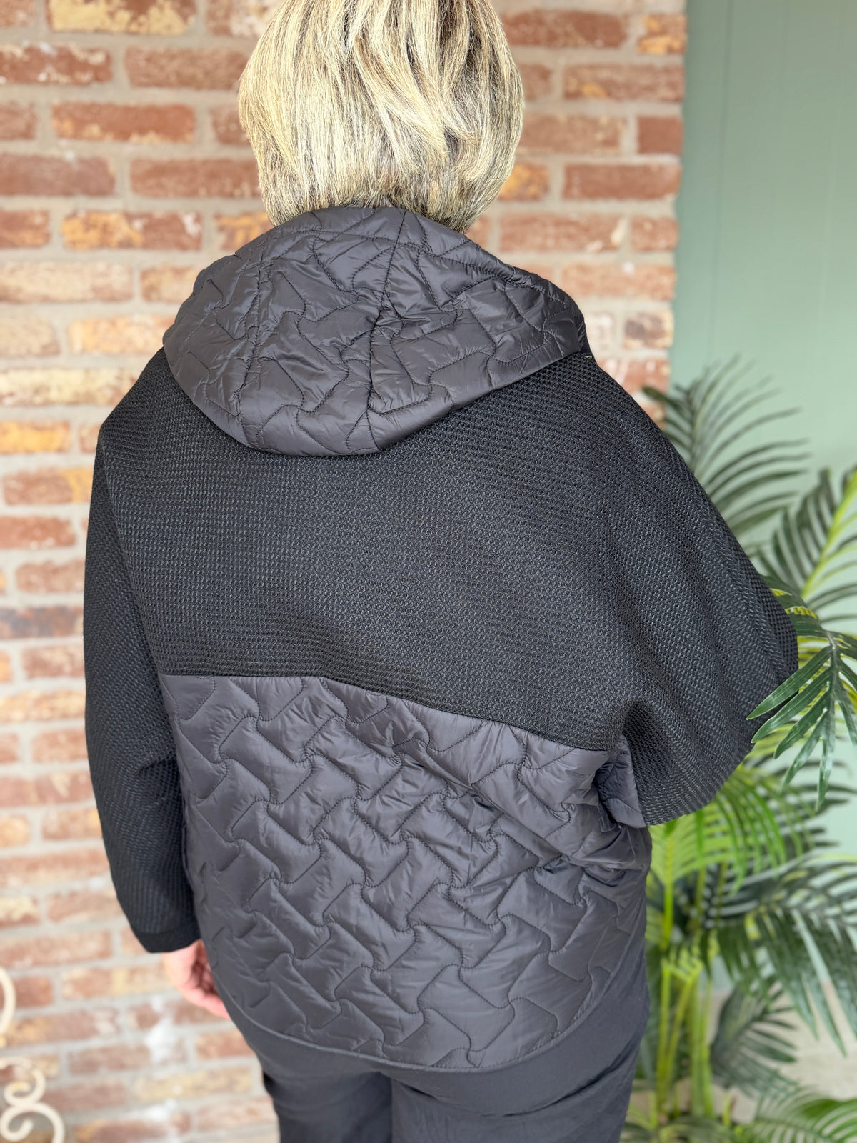 Deck By Decollage Hooded jacket In Black
