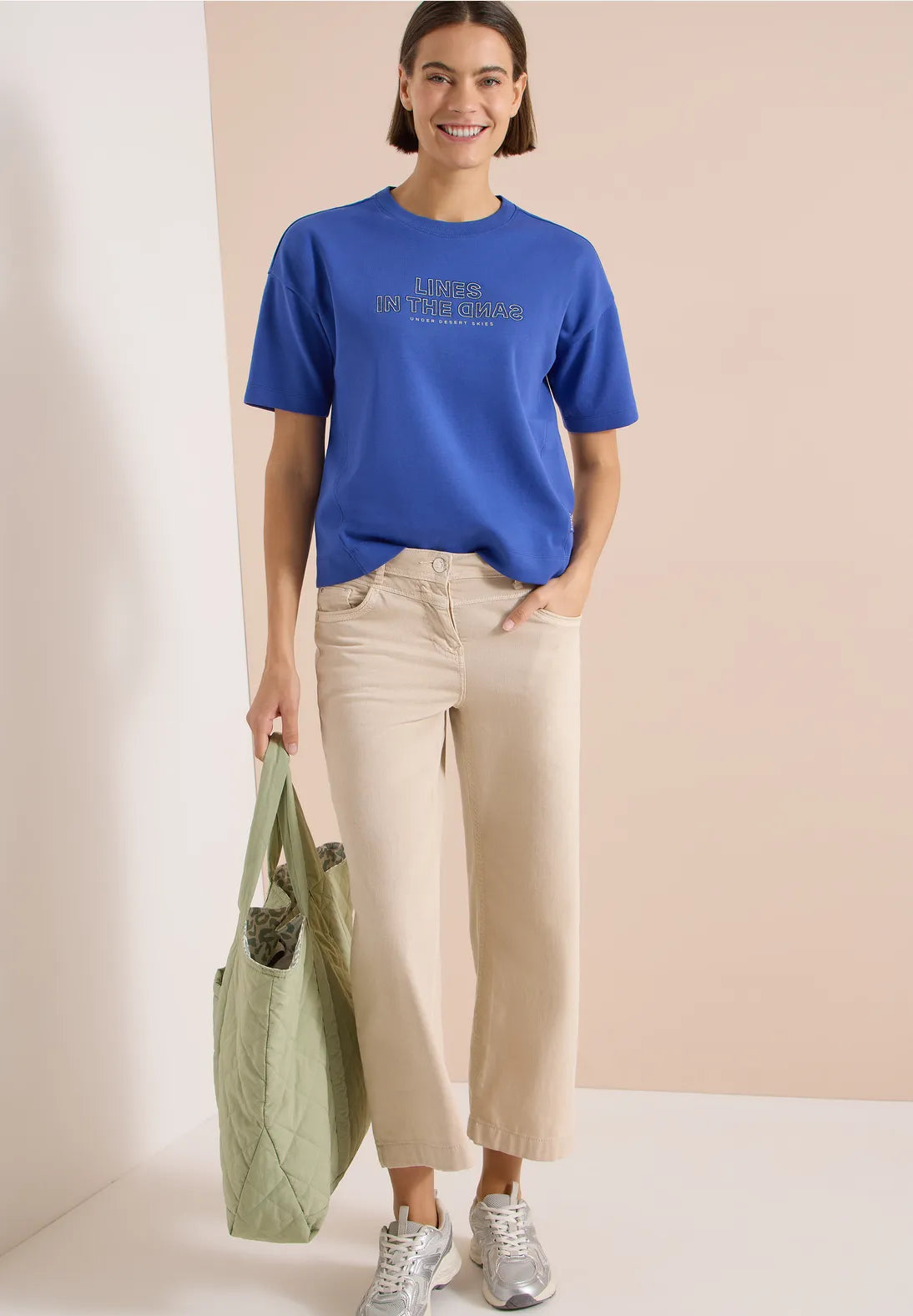 Cecil Sweatshirt With Embroidery In deep river blue