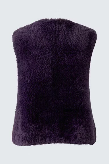 Oui Knitted Waistcoat In Mysterioso