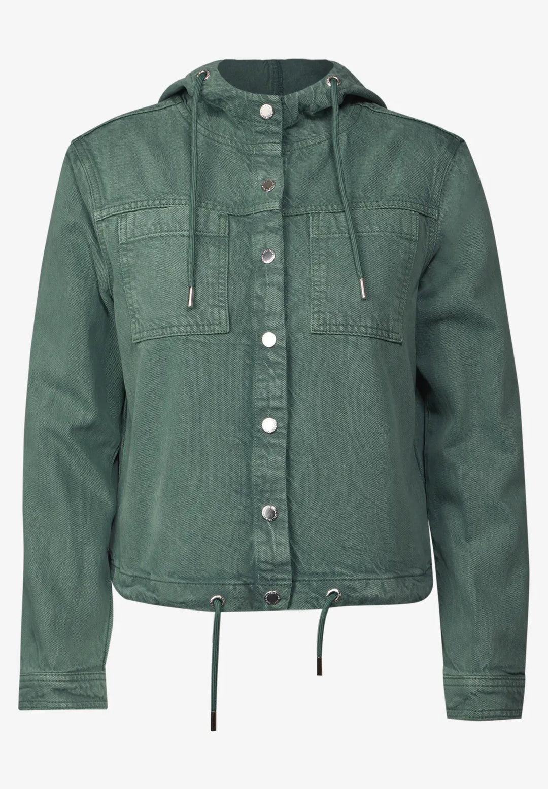 Cecil Overshirt With Hood In Khaki