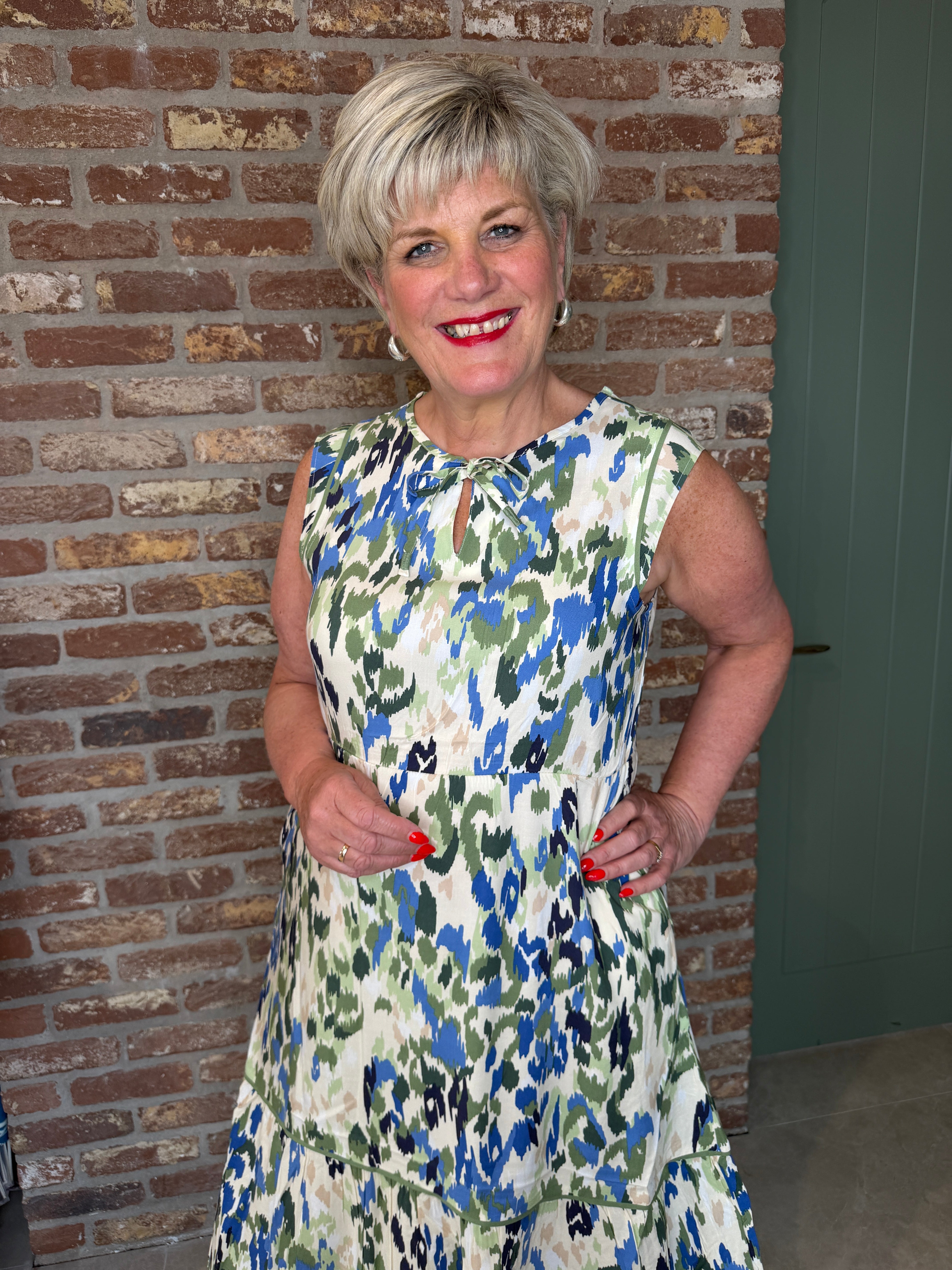 Cecil Midi Dress In Cashmere Beige