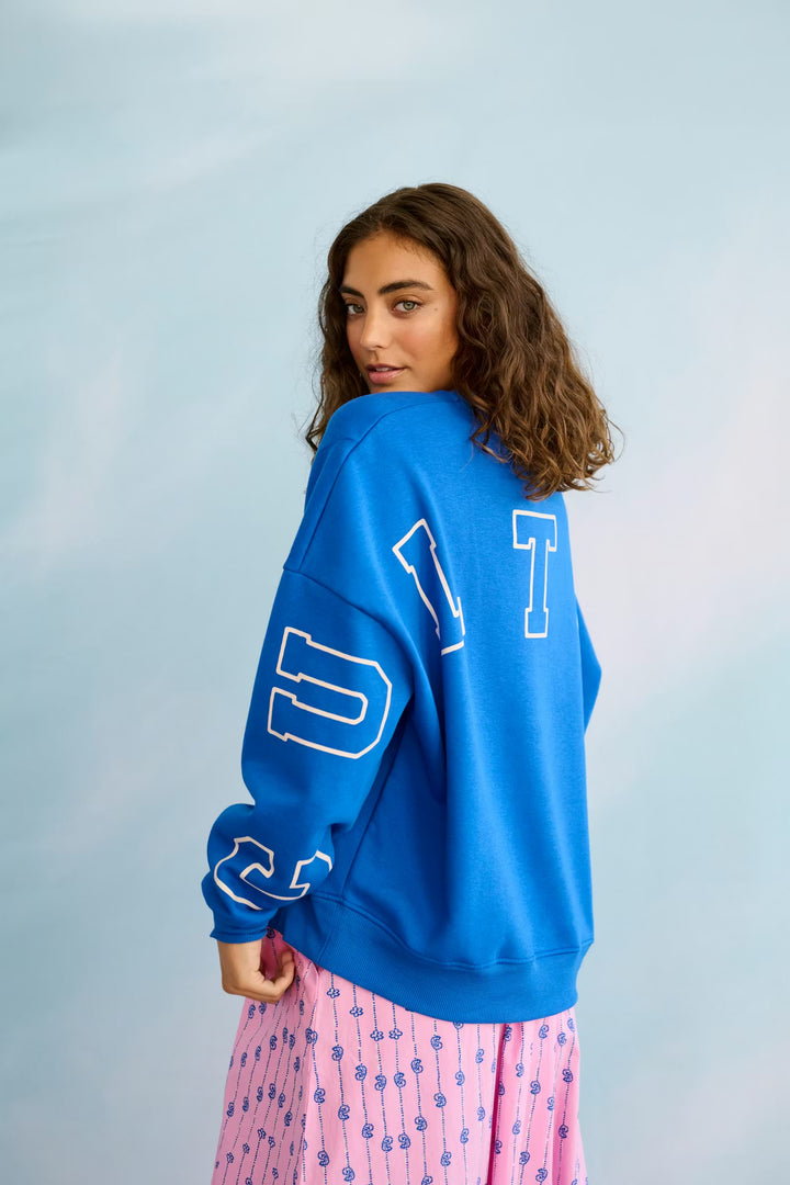 Culture Charlie Sweatshirt In Nautical Blue