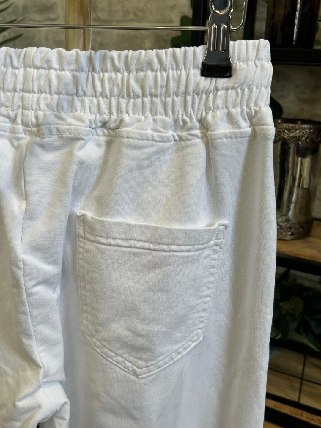 Deck By Decollage Joggers In White
