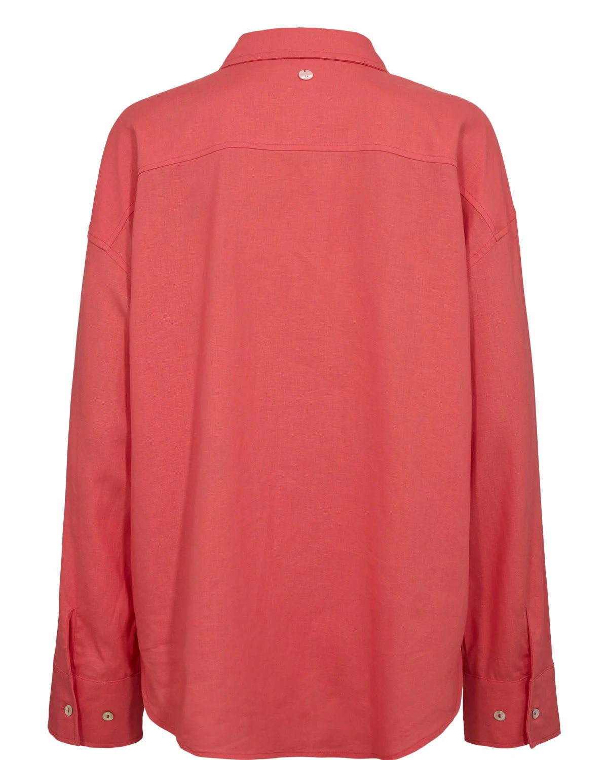 Nümph shirt with floral collar in Cayenne