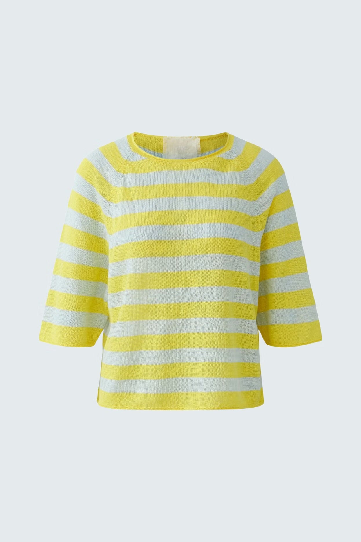 Oui Striped Pullover yellow multi