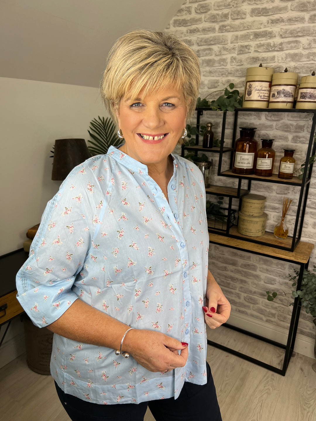 Nümph Nululiana Shirt In Cerulean