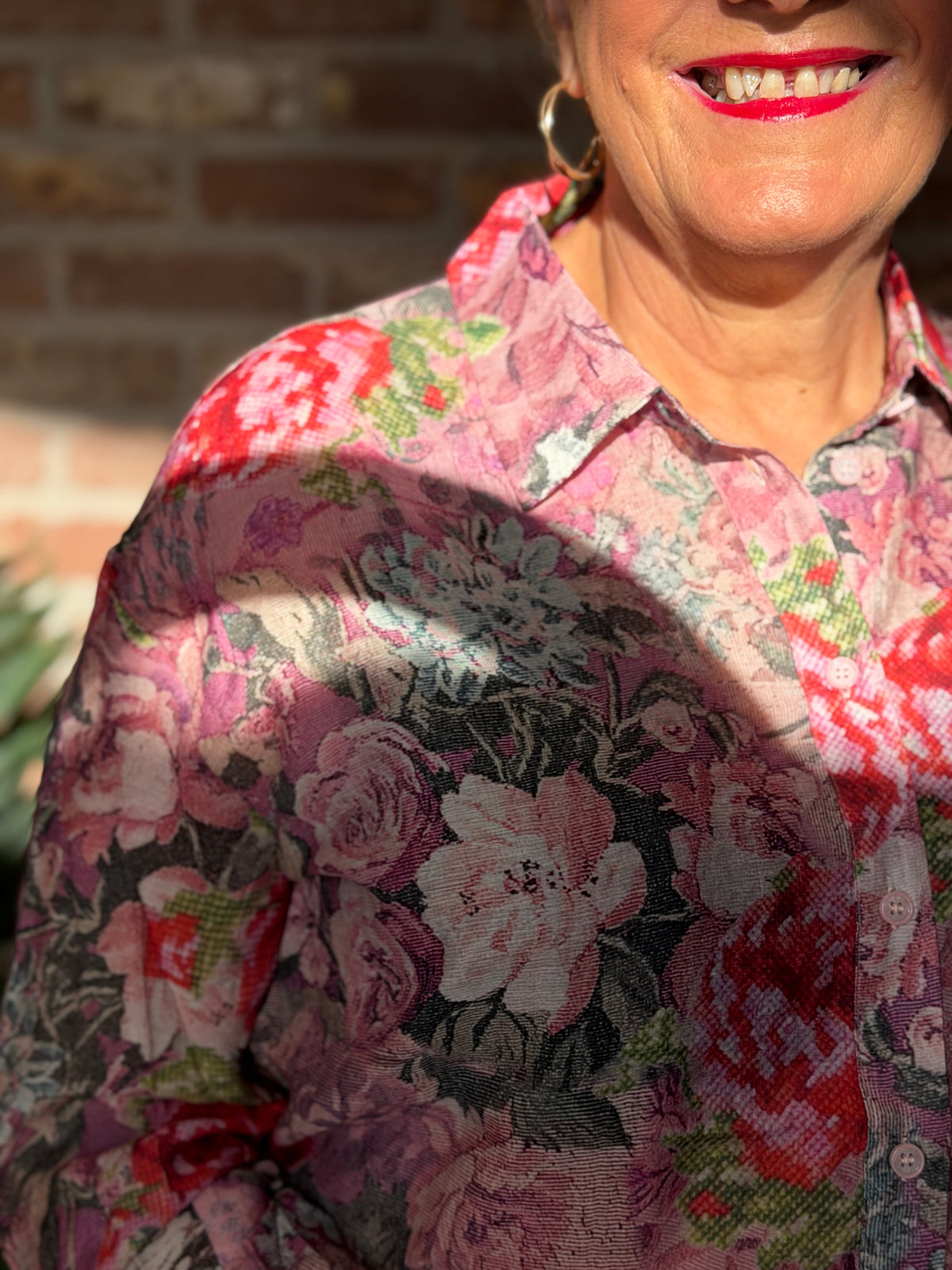 Numarcelle shirt in goji berry