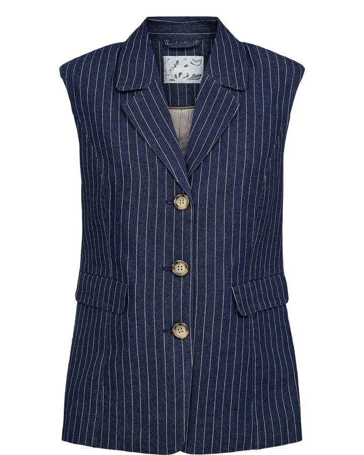 Nümph Nuvibeke Blazer In Medium Blue Denim