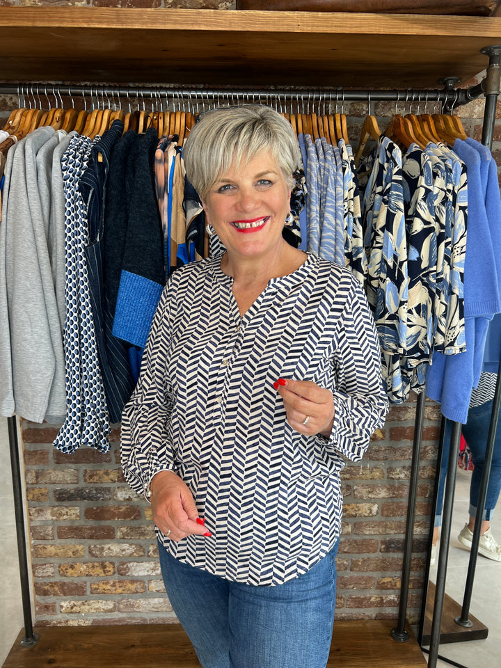 Soya Concept Selia Blouse In Navy