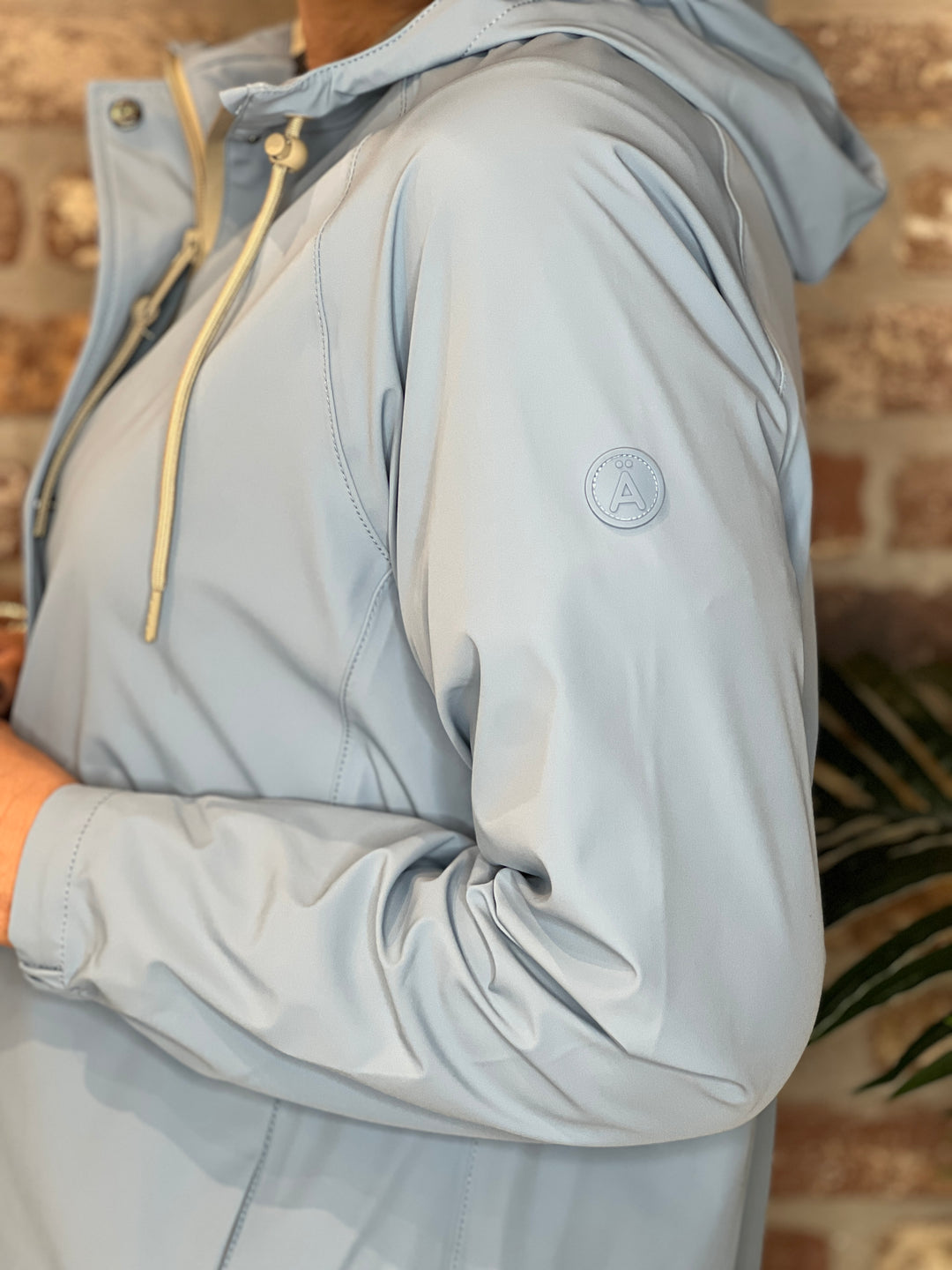 Tanta Nebo Lightweight Raincoat in faded denim