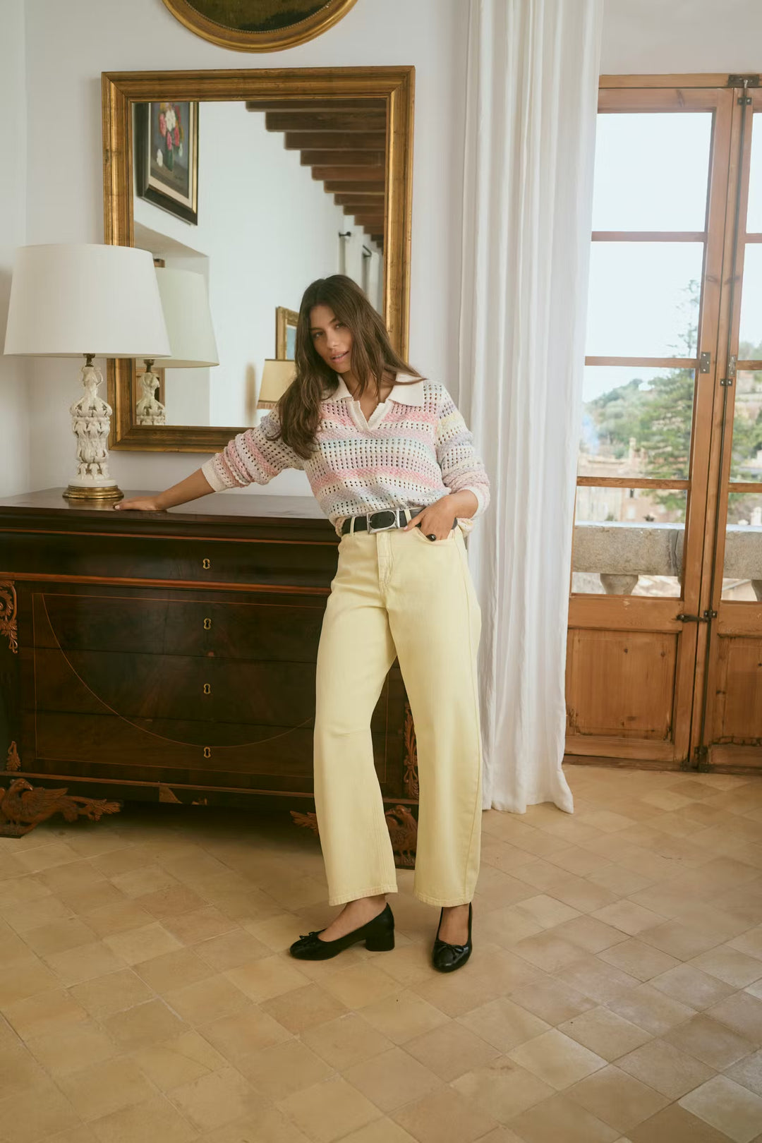 Culture Striped Pullover In Multi stripe