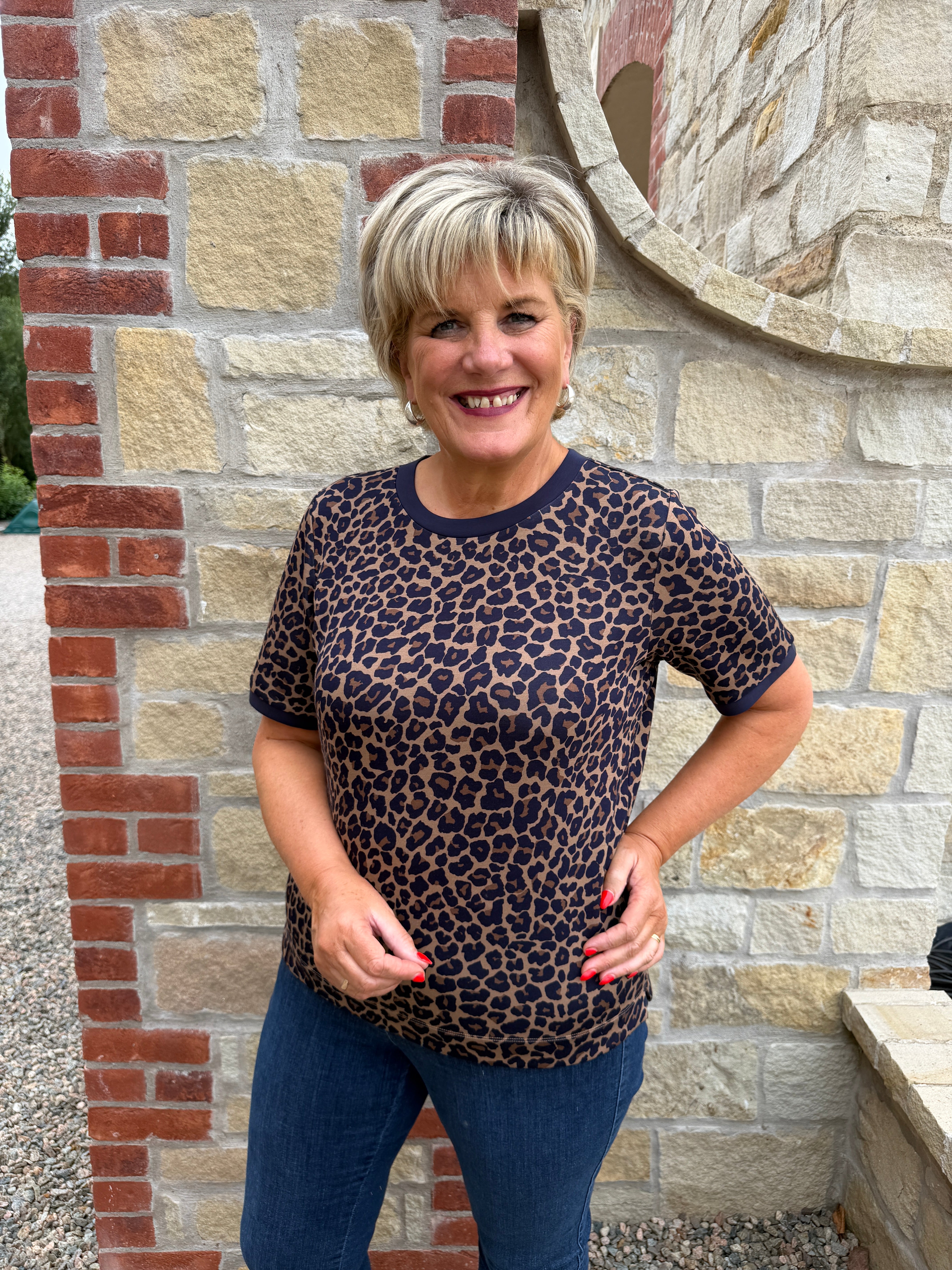 Cecil Leo Modal T-shirt In creamy Mocha