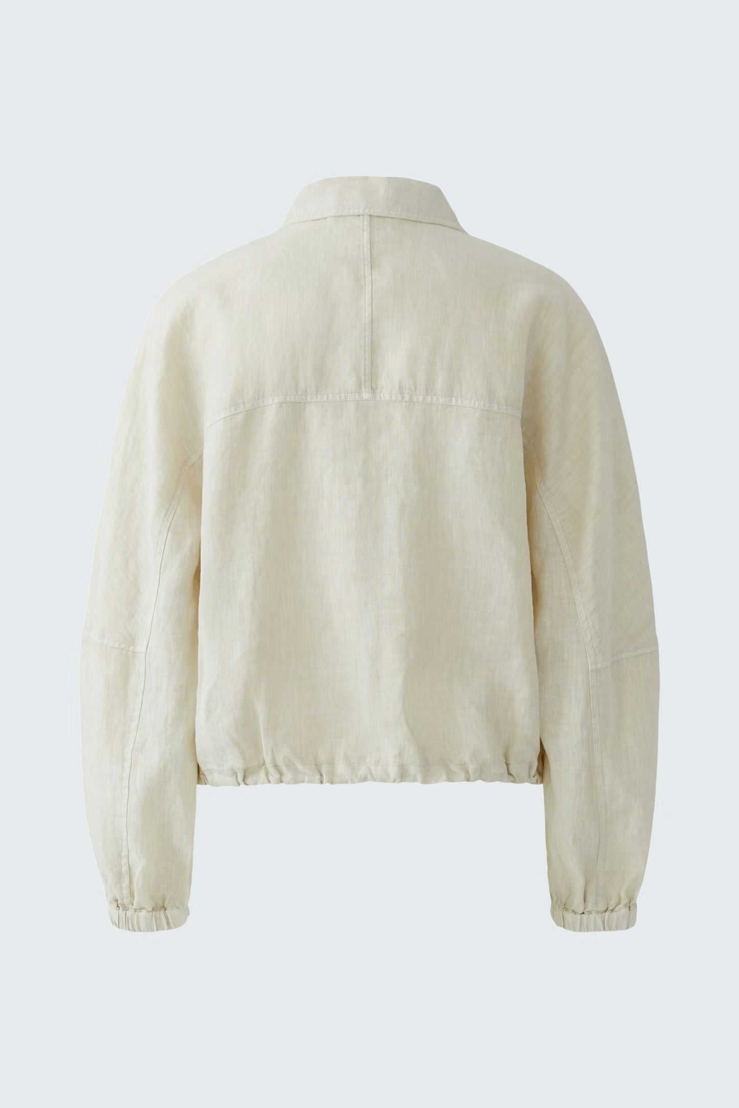 Oui Pure Linen Jacket In Biscuit