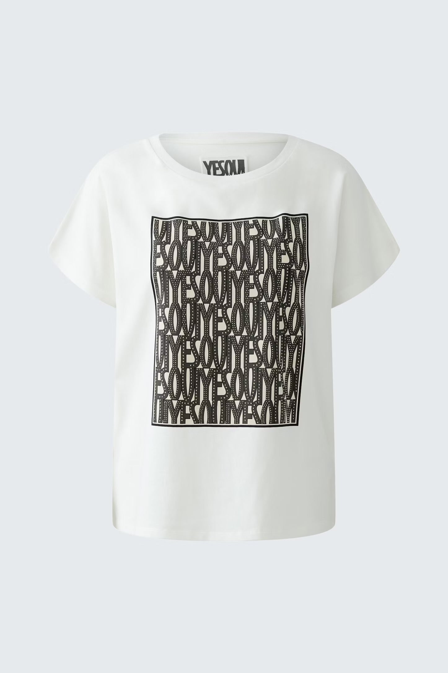 Oui Sparkle T-shirt In Cloud Dancer