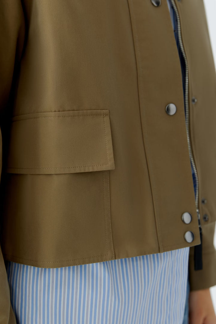 Oui Jacket In Khaki