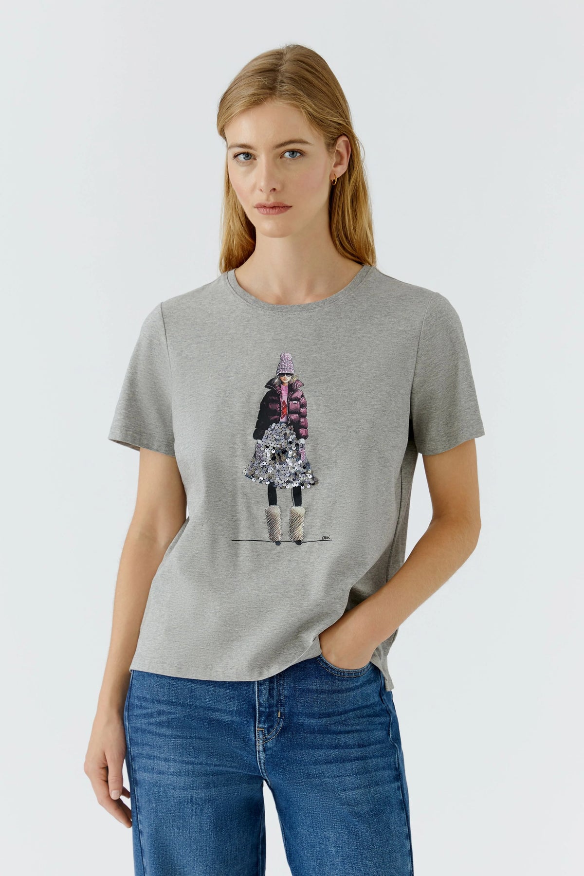Image t-shirt in river stone