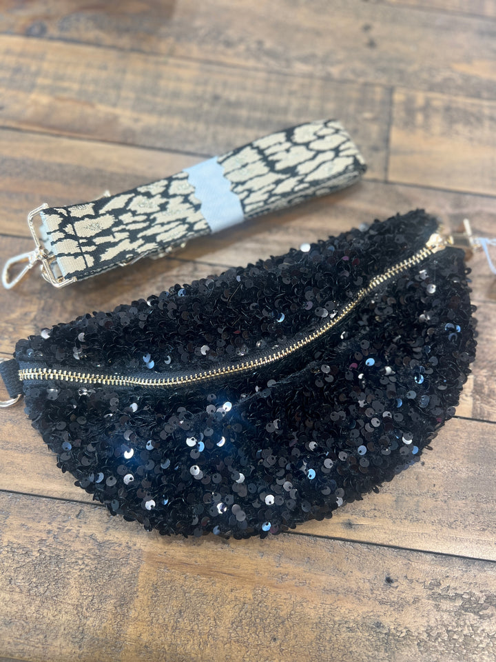 Eliza Gracious Sparkle Bag in Black