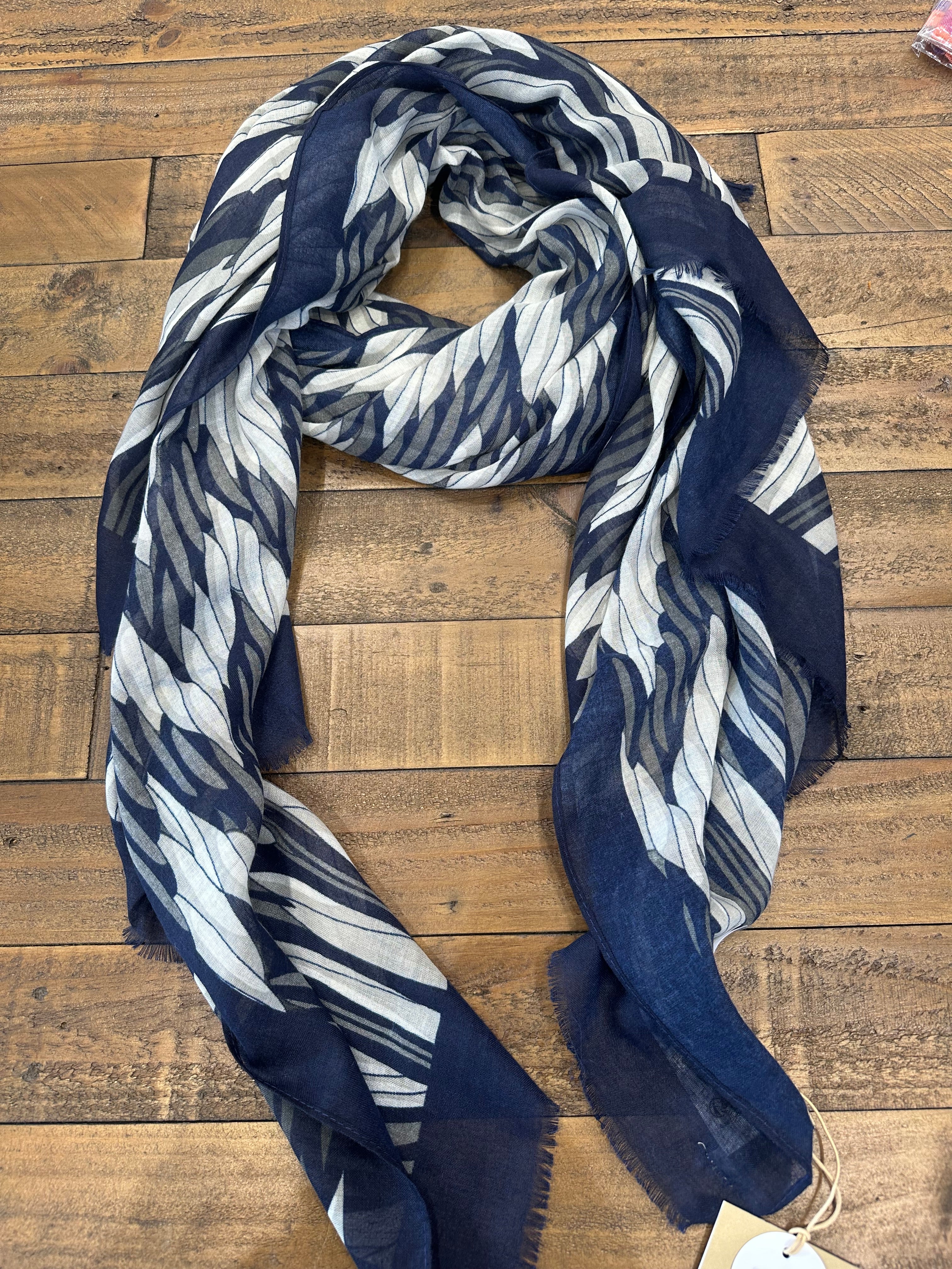 Soya Concept Idamarie Scarf In Blue Multi