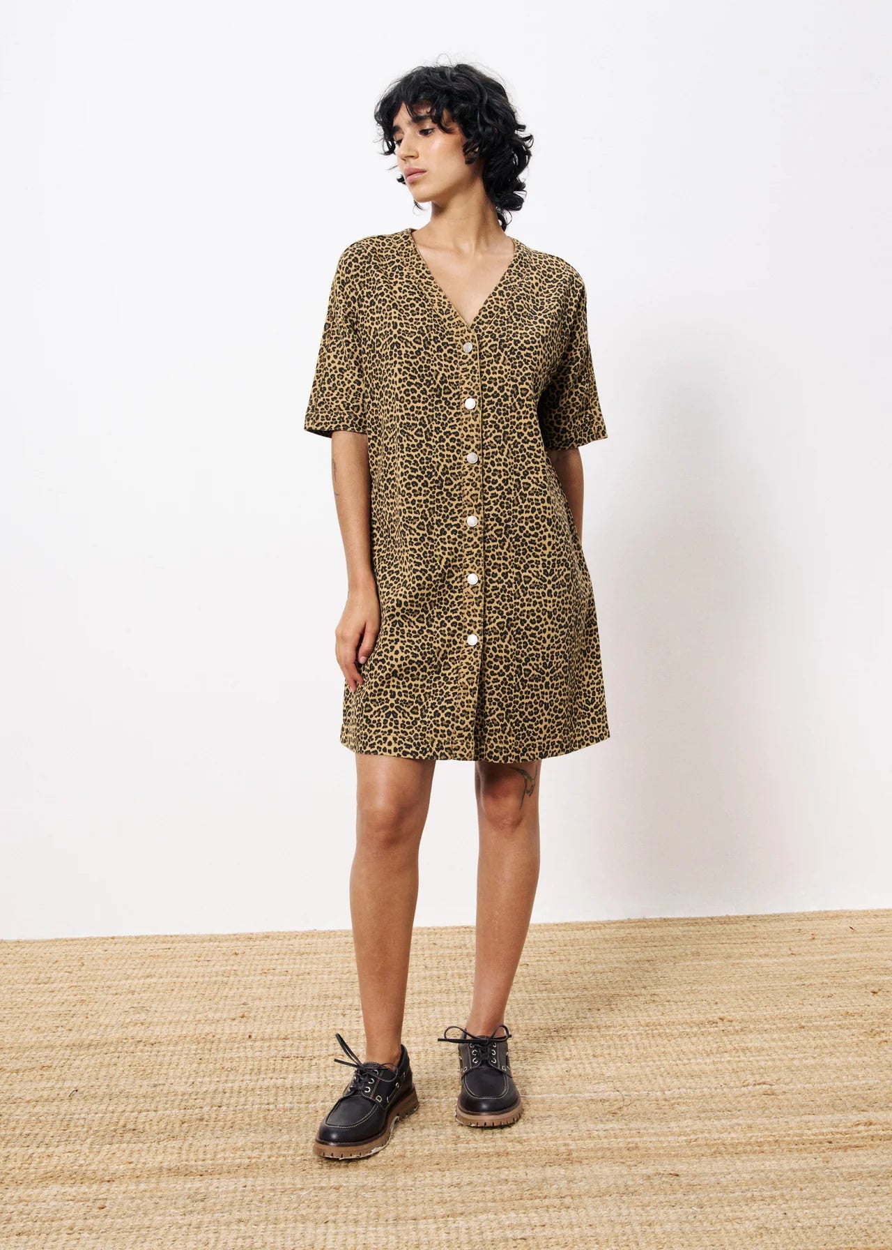 FRNCH Aelita Leopard Dress In Multi