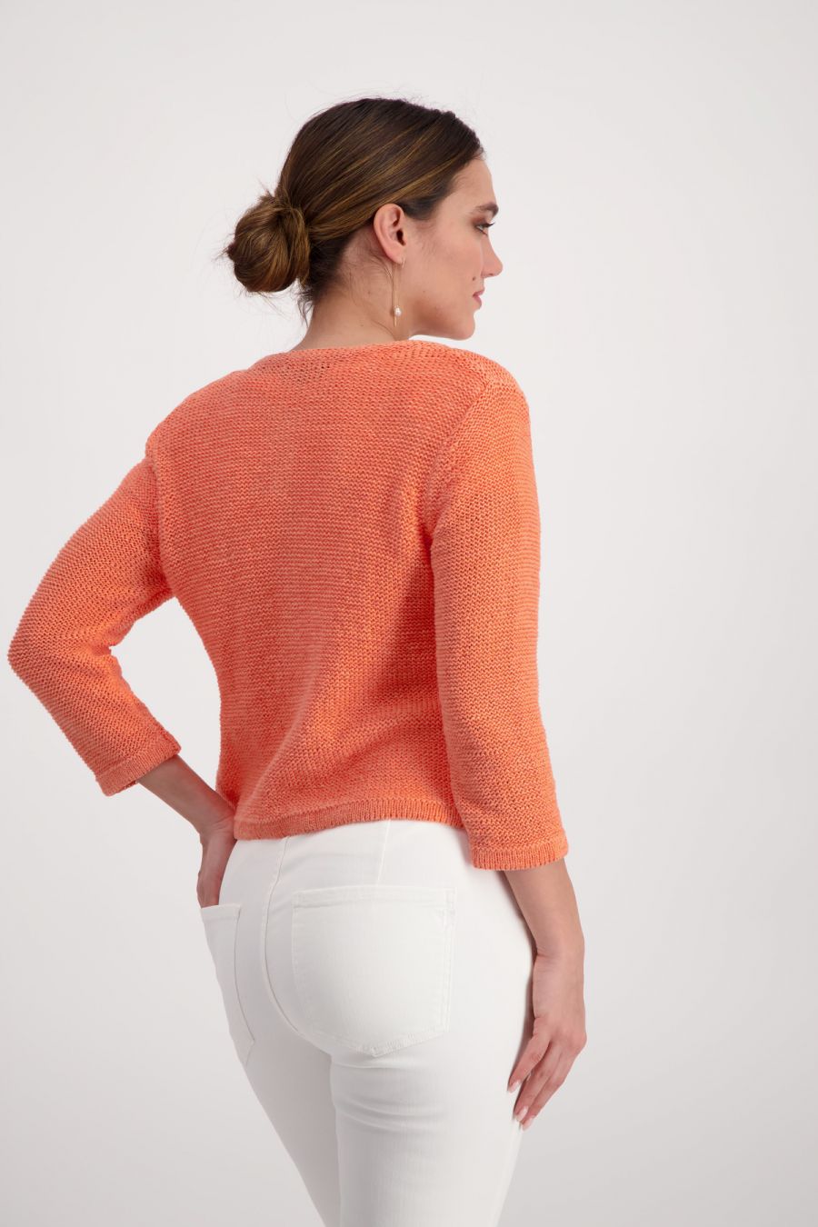 Monari Cardigan With Pockets In Apricot