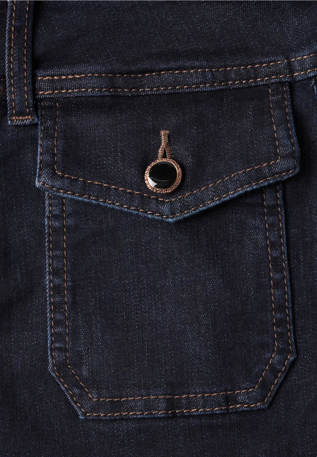 Straight leg jeans in rinse washed