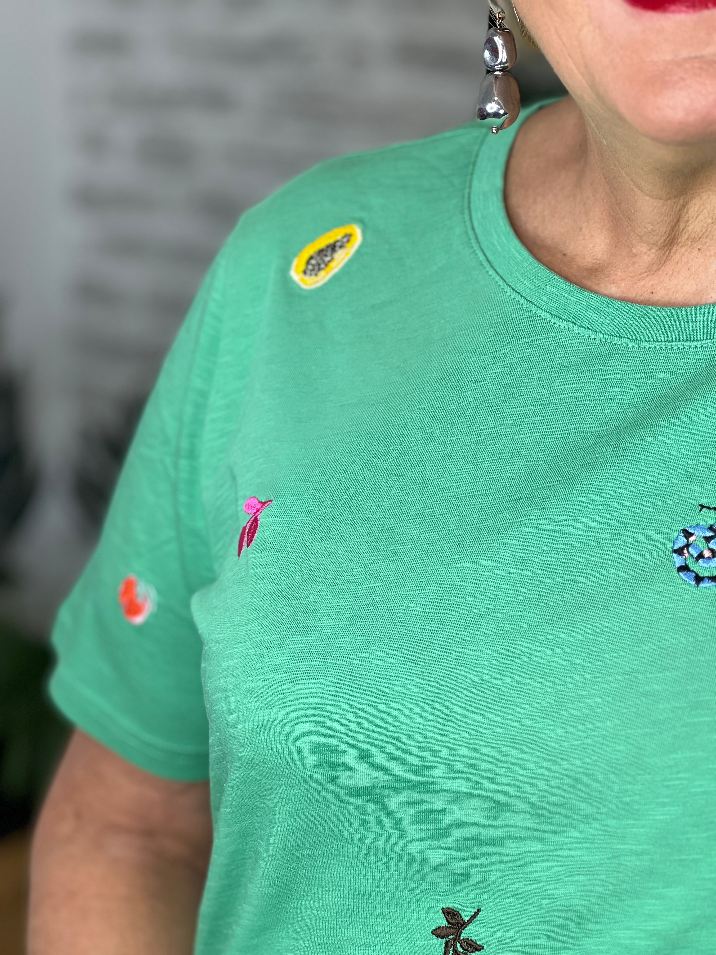 Nümph Nuzoey T-shirt In Green Spruce