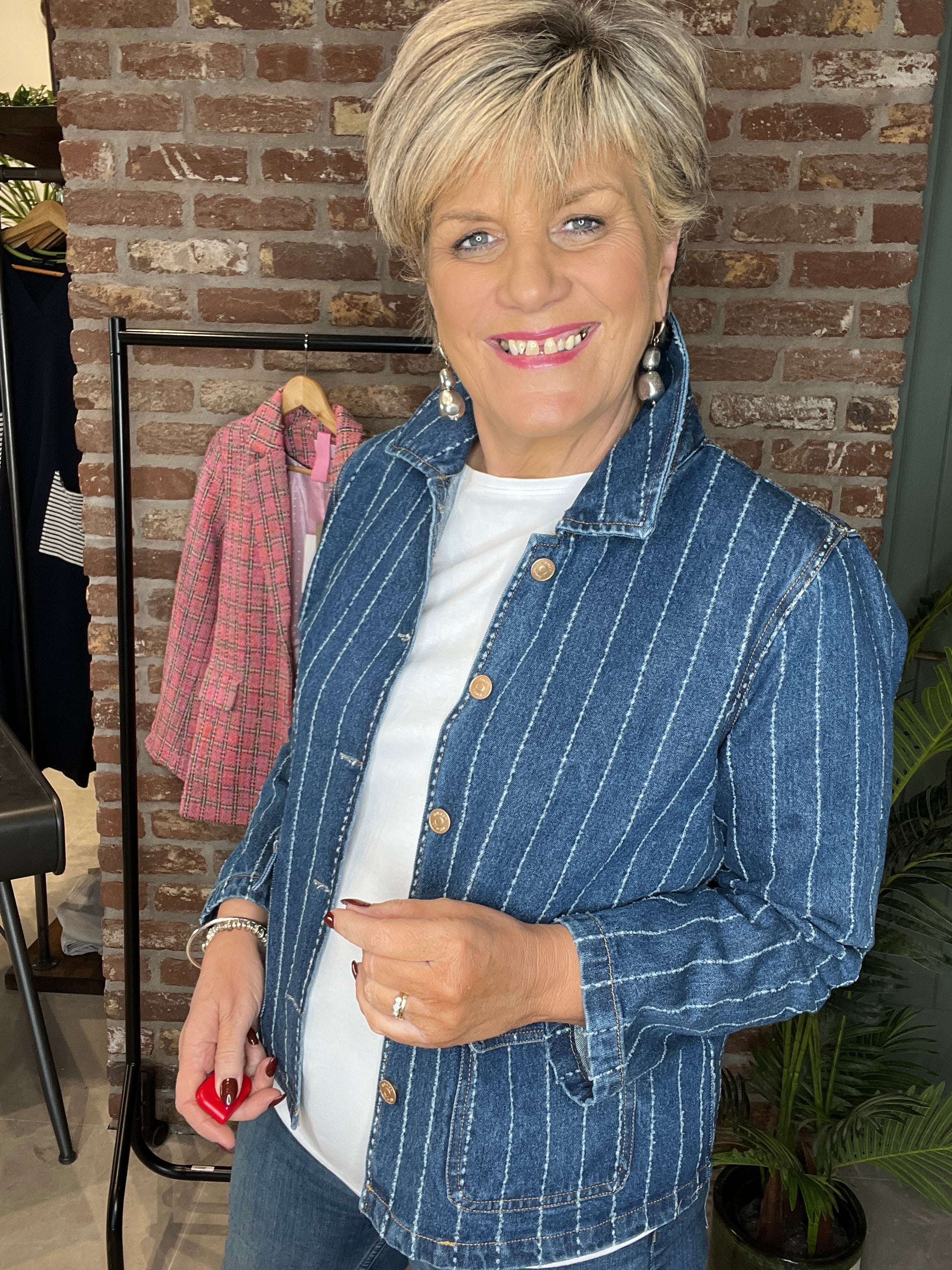 Nümph Nuatlanta denim jacket In medium blue