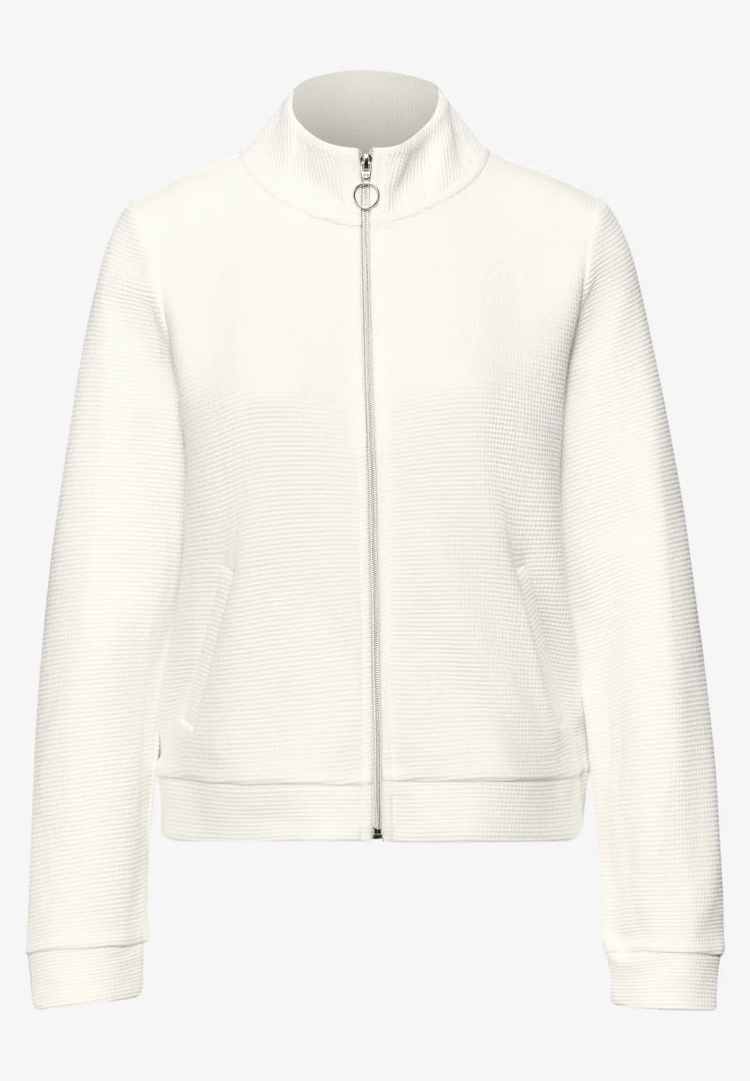 Street One Zipper Jacket In Off White