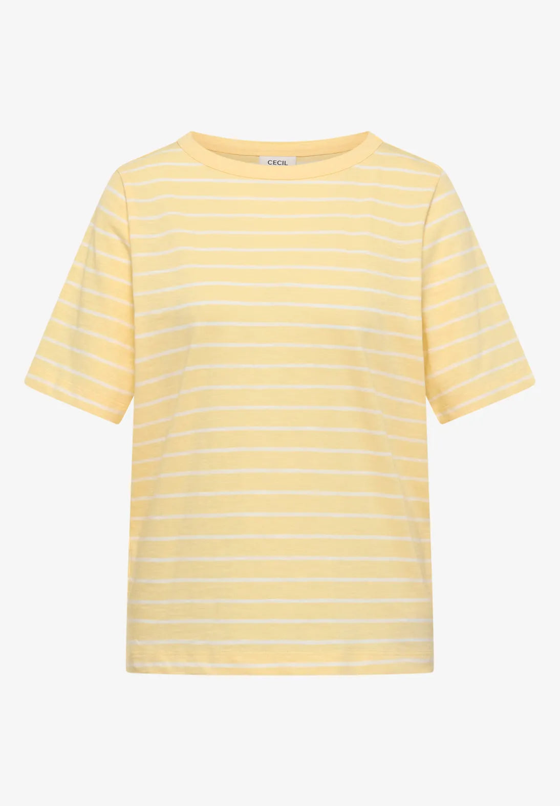 Cecil Striped T-shirt in buttermilk yellow
