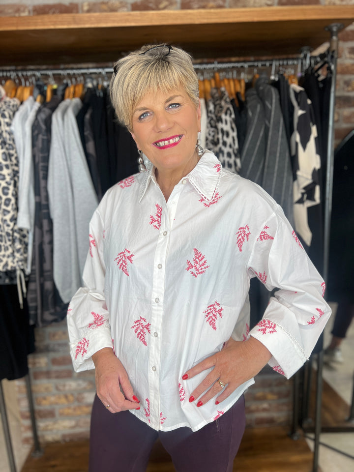 Nümph Nubally Shirt In Pink Lemonade