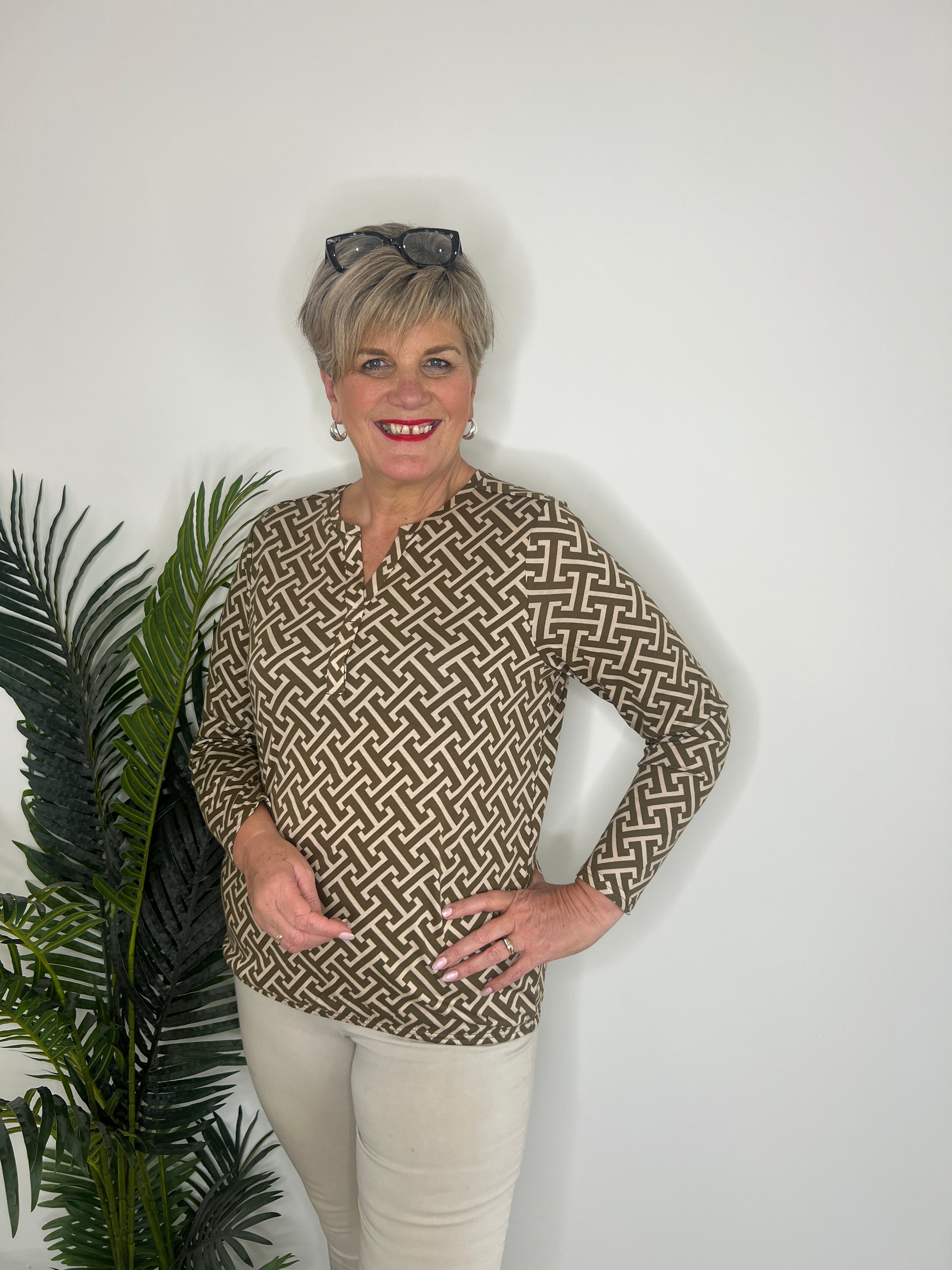 Soya Concept Felicity Top In Dark Green