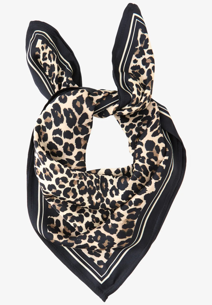 Street One Leo Satin Neck Scarf In Black