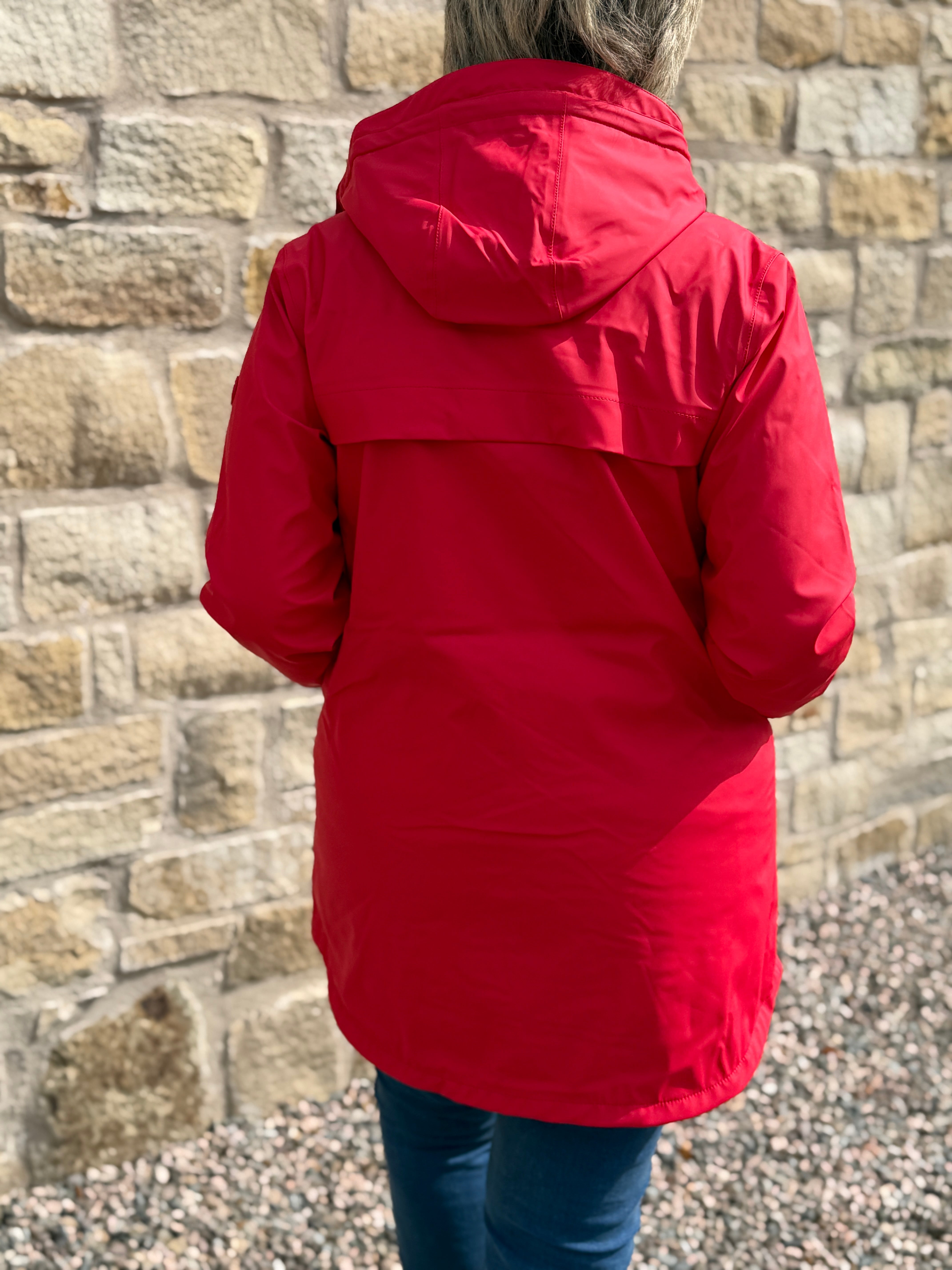 Snow raincoat in Salsa
