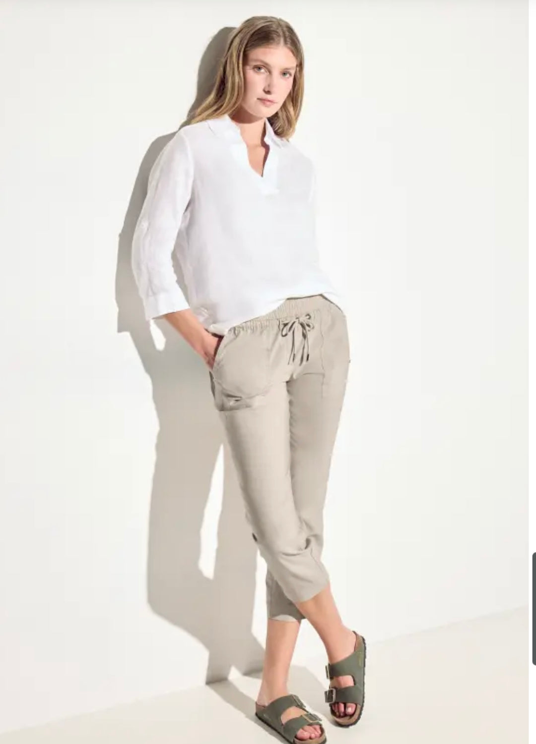 Cecil Tracey 7/8 Trousers In Beige