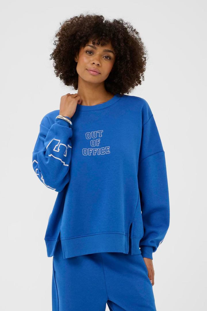 Culture Charlie Sweatshirt In Nautical Blue