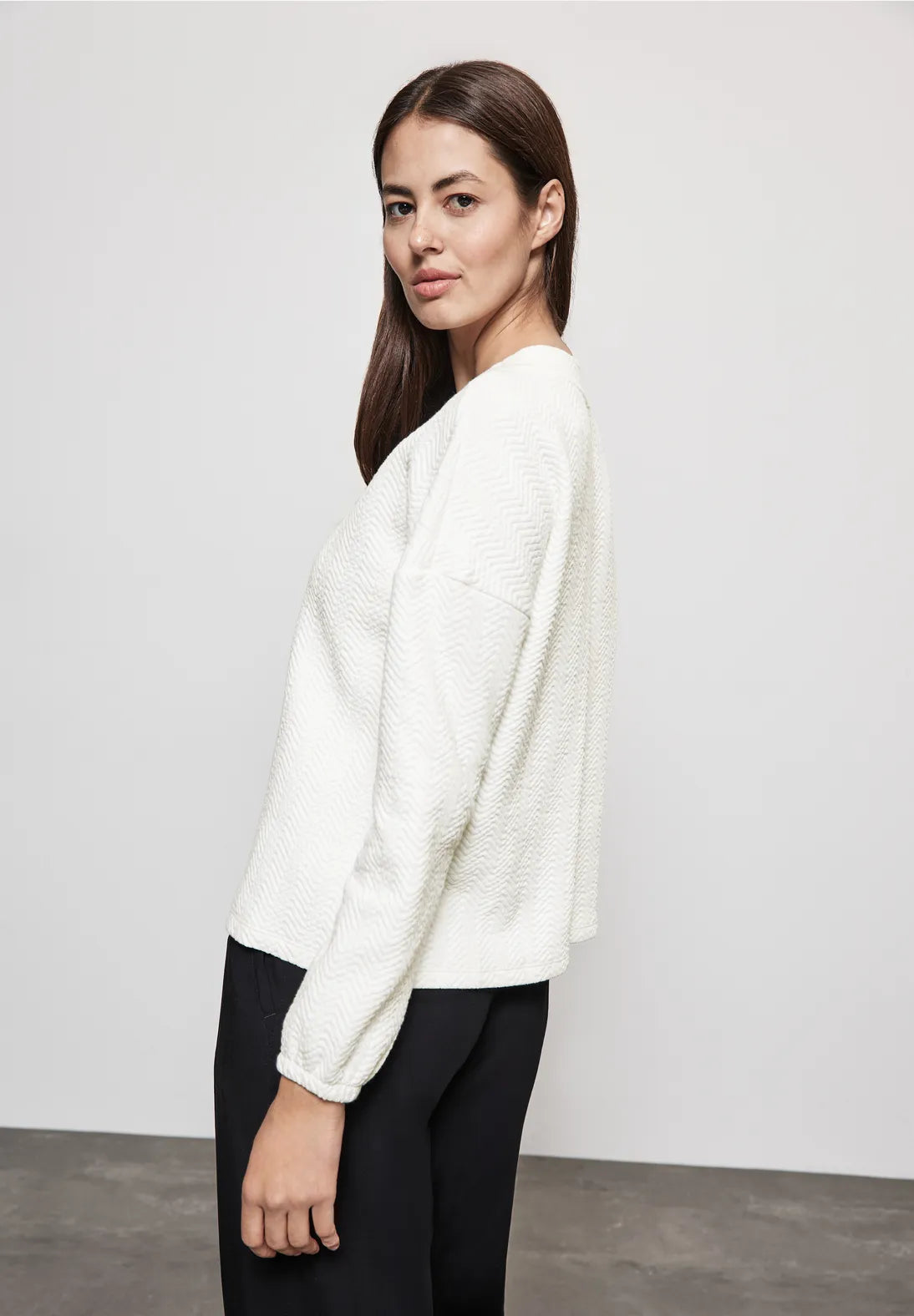 Street One Turtle Neck Top In Lucid White