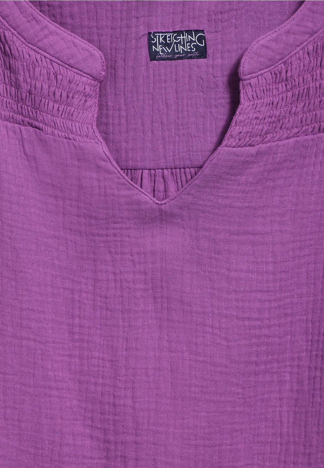 Cecil Musselin Blouse In Iced Violet