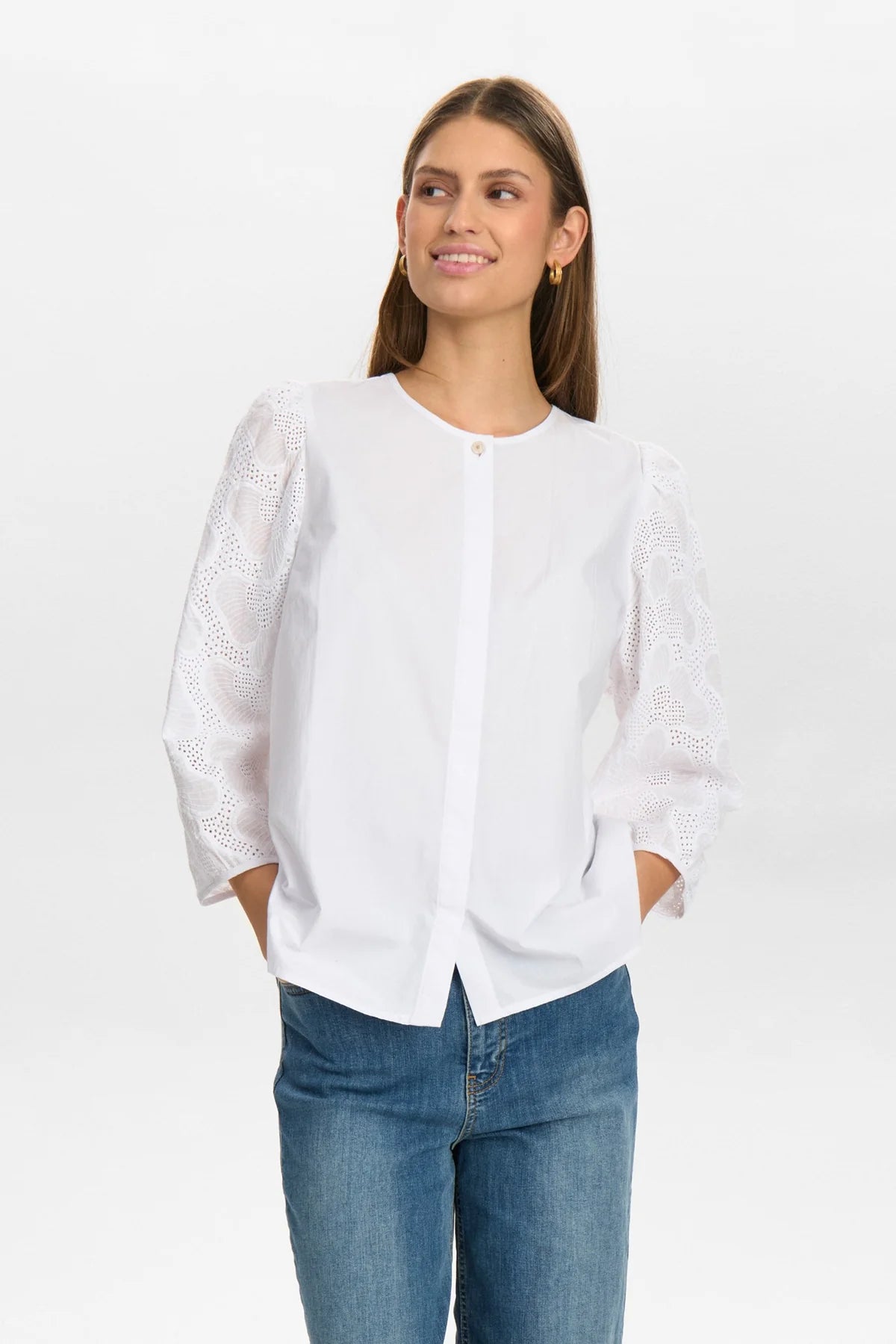 Nümph Nuhensley Shirt In Bright White