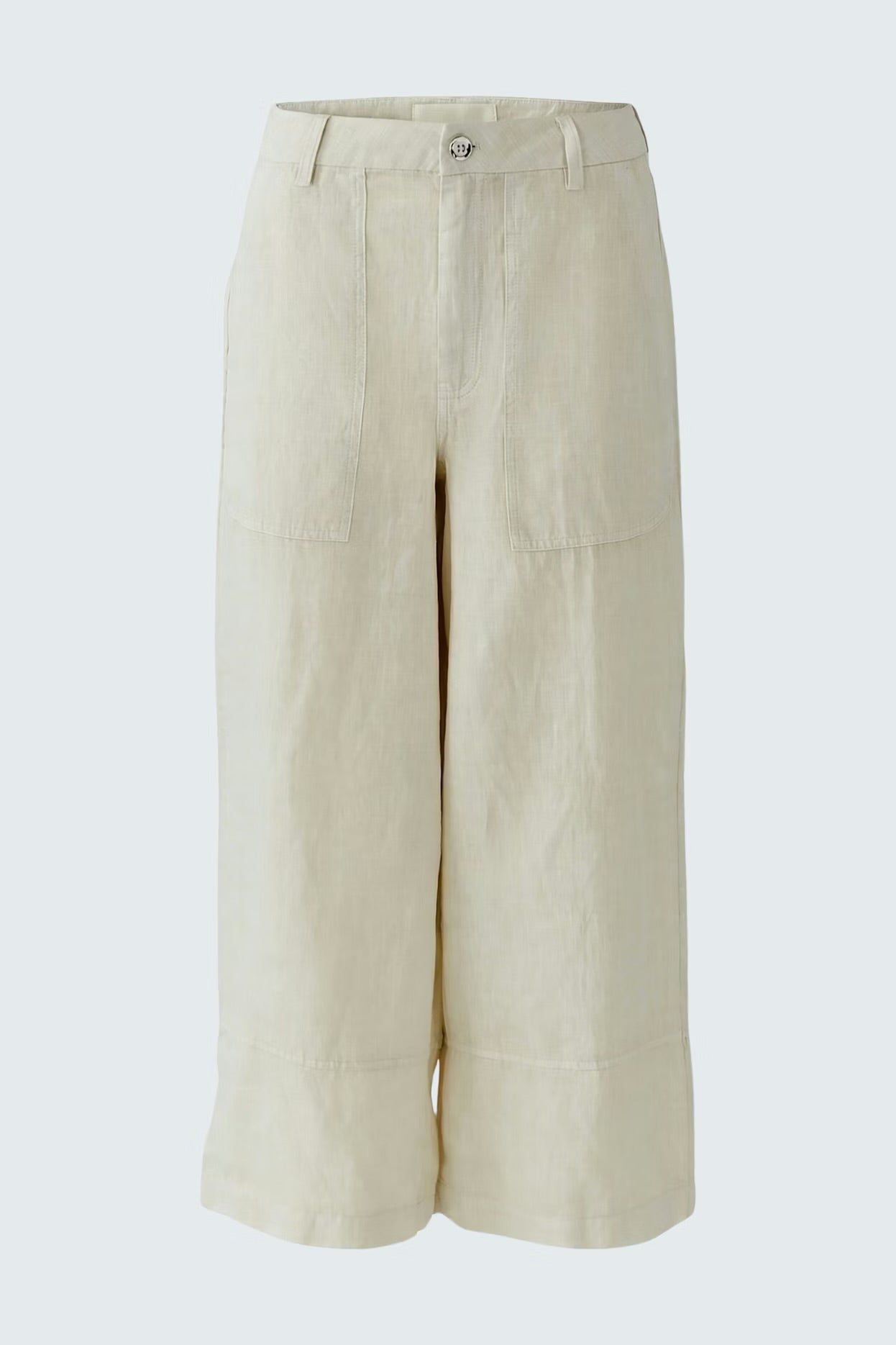 Oui linen trousers In Biscuit