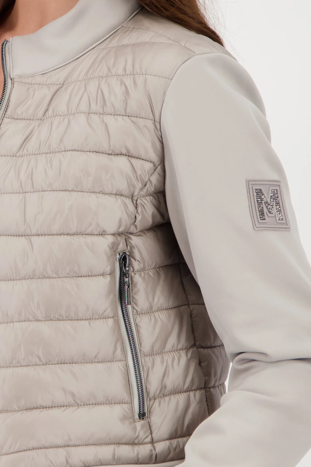 Monari Quilt Jacket In Greige