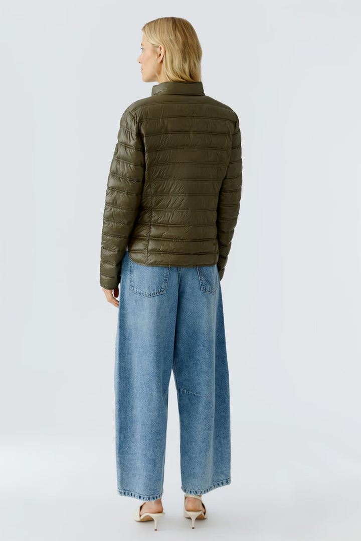 Oui Light weight Coat In Khaki